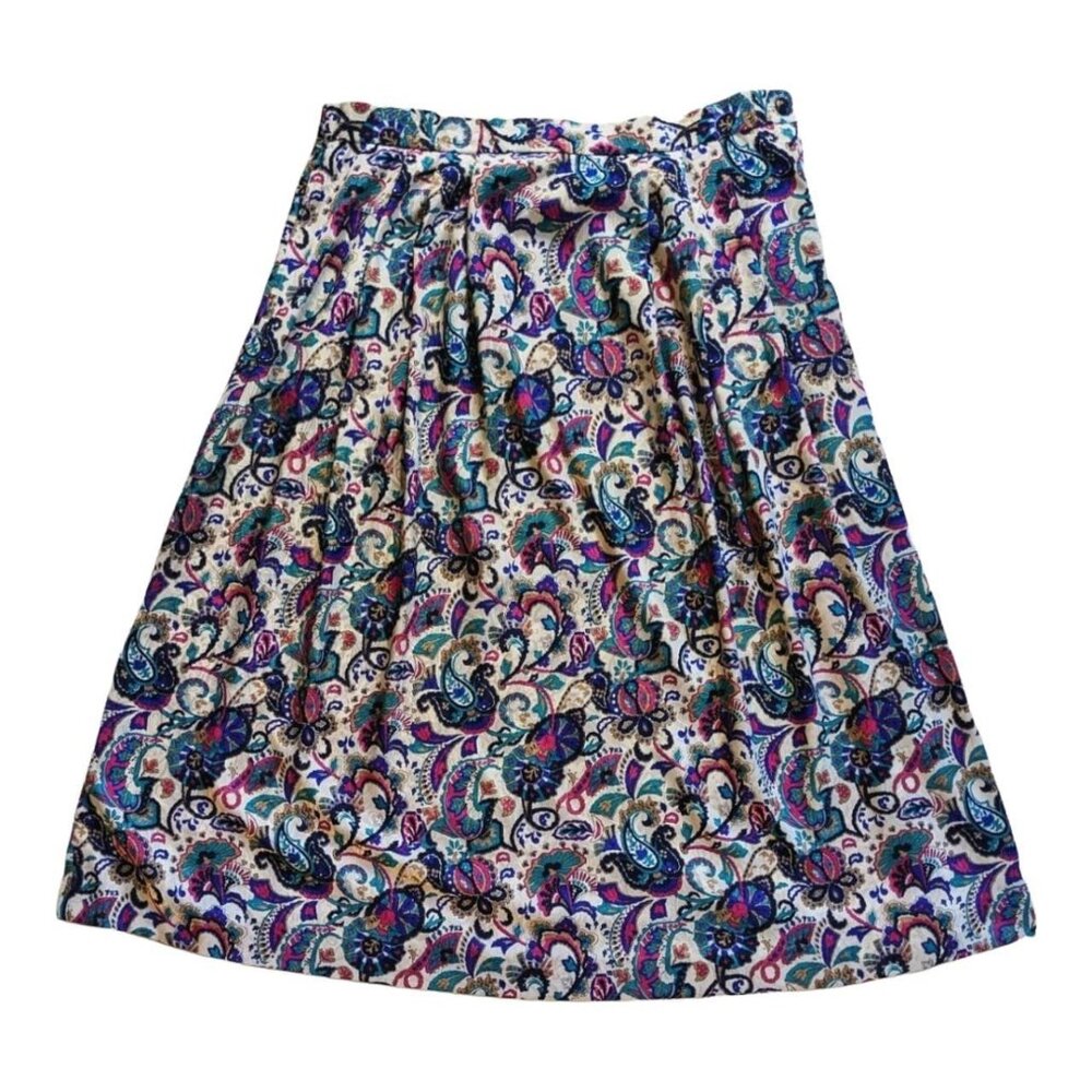 Bleyle Vintage Floral Midi Skirt Size unmarked